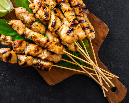 Chicken Satay With Peanut Sauce