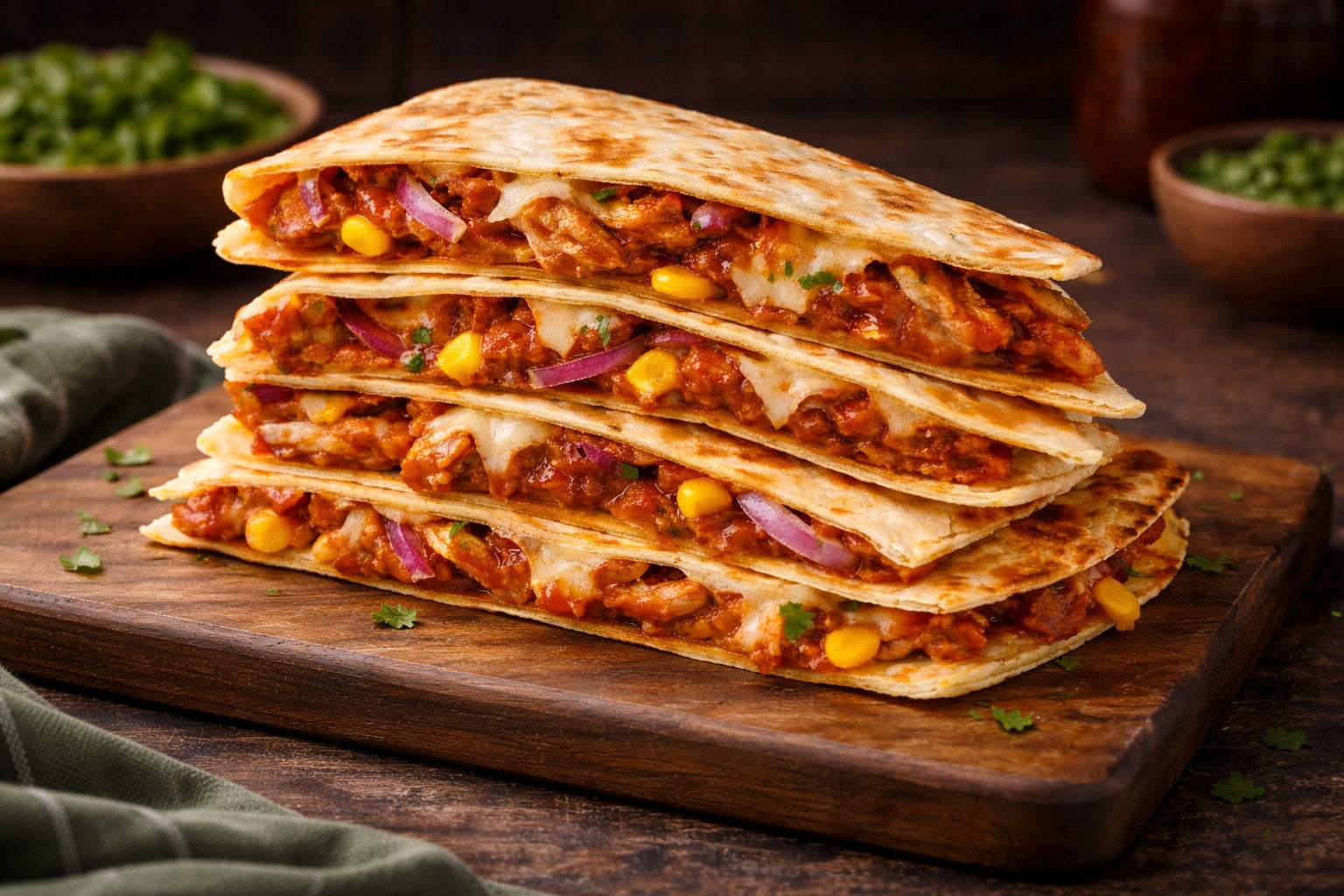 Barbecue Chicken Quesadillas