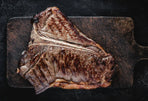 Beer-Marinated Peppered T-Bones