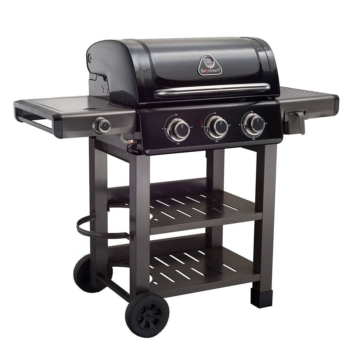 Carbon 3 Burner Barbecue With Side Burner