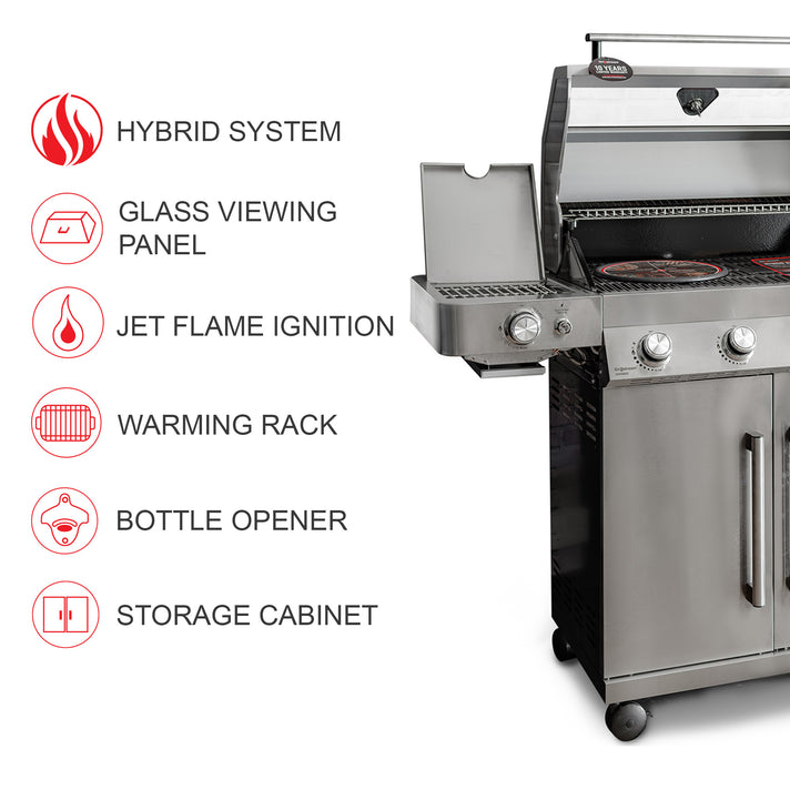 Gourmet 4 Burner Barbecue