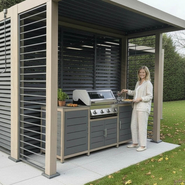 Grillstream Sanctuary Birch 4 Burner Deluxe Outdoor Kitchen