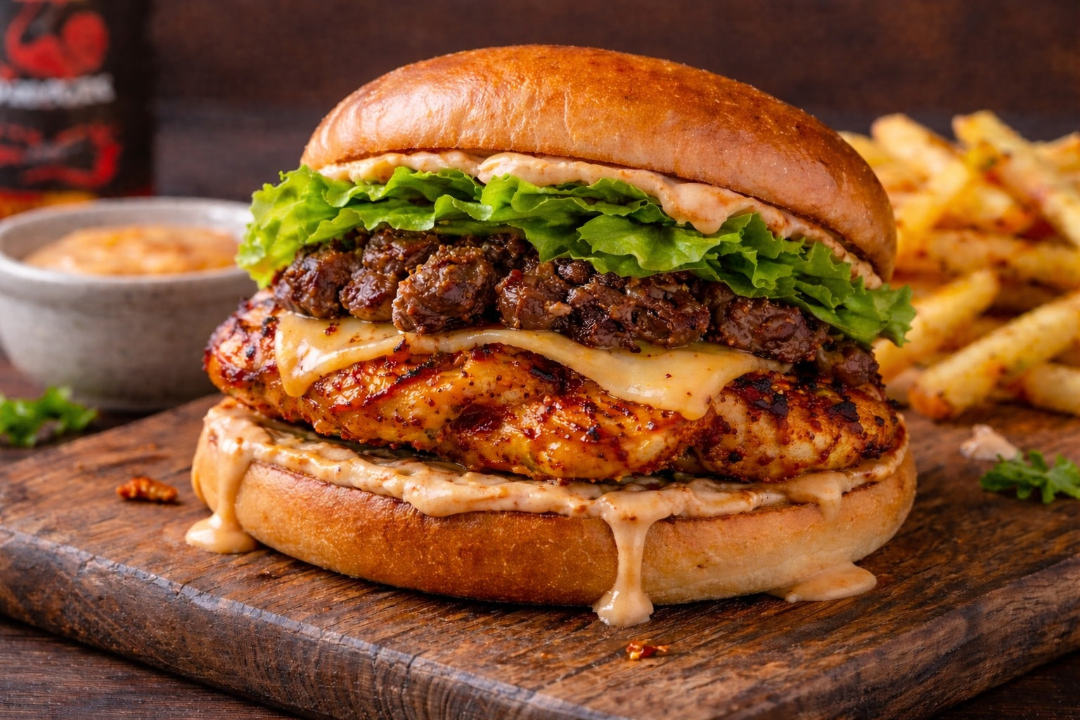 "Nandos" Inspired Peri Peri Chicken Burger