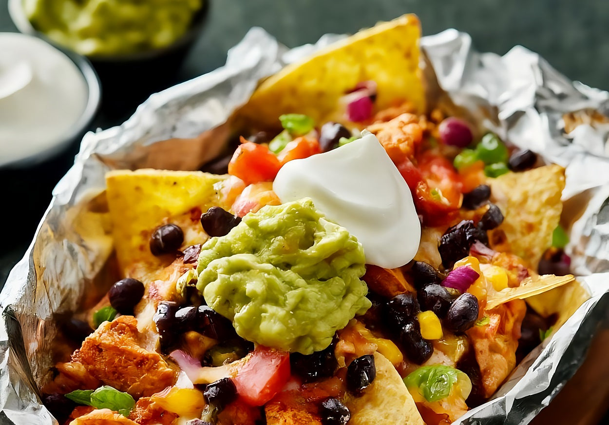 Rotisserie Chicken and Black Bean Nachos