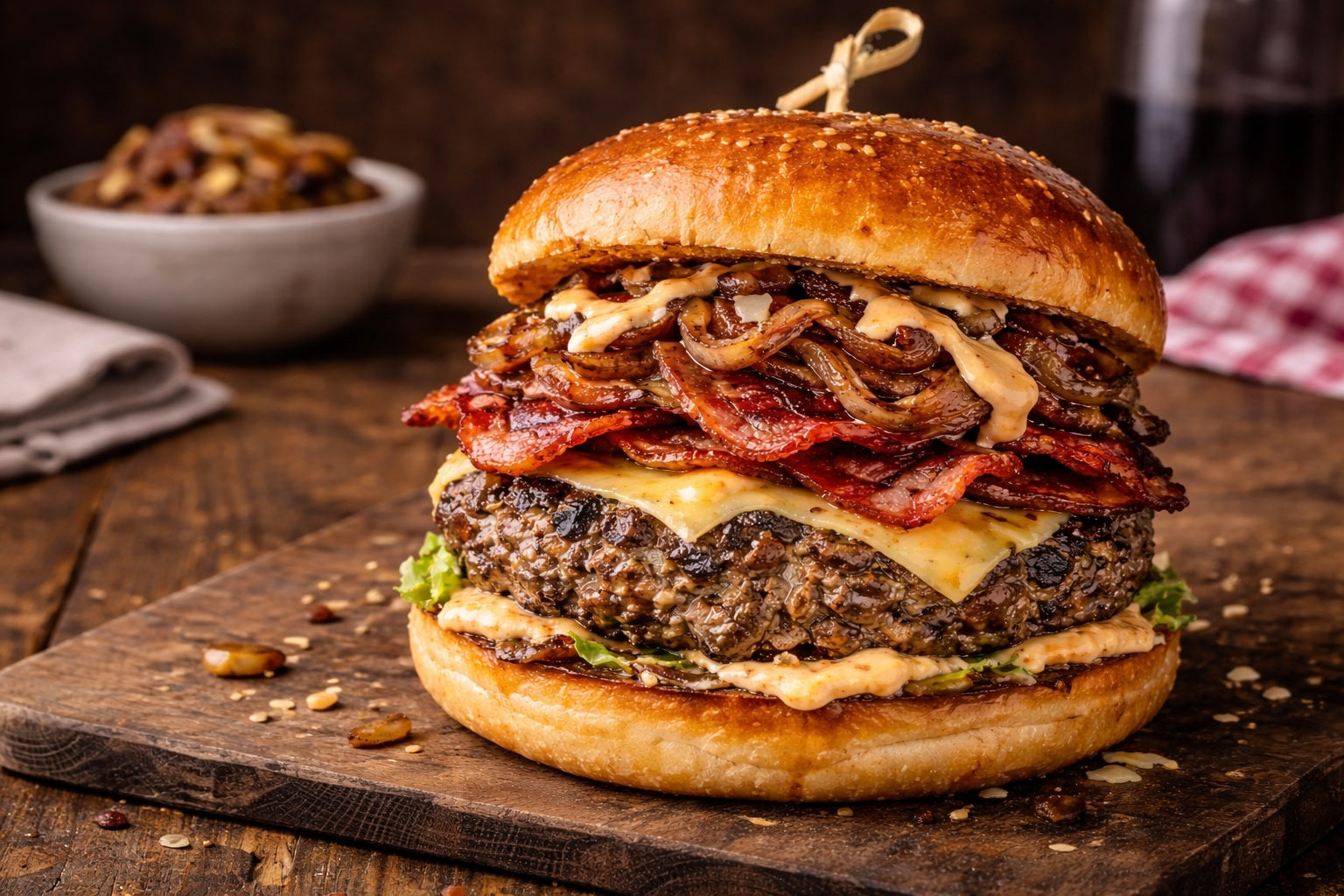 Haggis & Black Pudding Burger