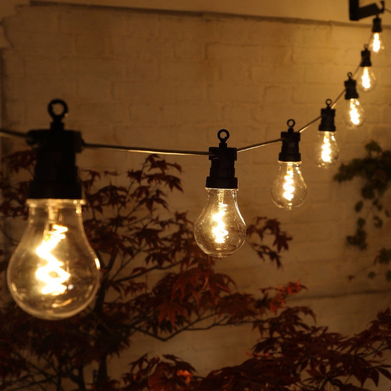20 Connectable LED Spiral Filament Bulb Festoon