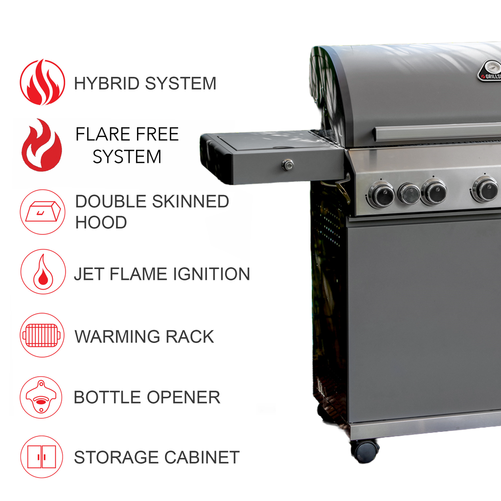 Classic 6 Burner Barbecue (With Side Burner)