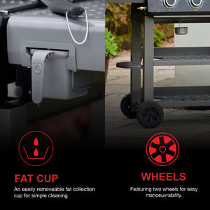 Carbon 4 Burner Barbecue With Side Burner