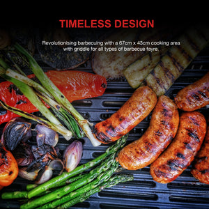 Carbon 4 Burner Barbecue With Side Burner