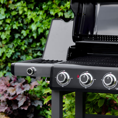 Carbon 3 Burner Barbecue With Side Burner