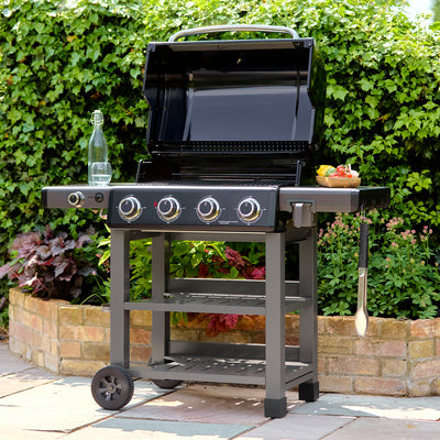 Carbon 4 Burner Barbecue With Side Burner