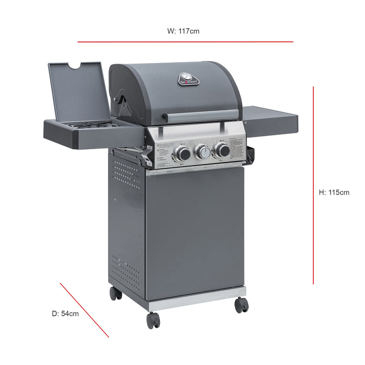 Classic 2 Burner Barbecue (With Side Burner)