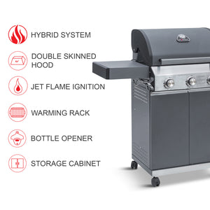 Classic 3 Burner Barbecue (With Side Burner)