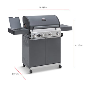 Classic 4 Burner Barbecue (With Side Burner)