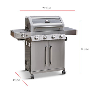 Gourmet 4 Burner Barbecue