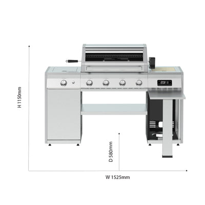 Island 4 Burner Barbecue (With SmartGrill Technology)