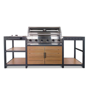 Grillstream Sanctuary Oak 6 Burner Outdoor Kitchen