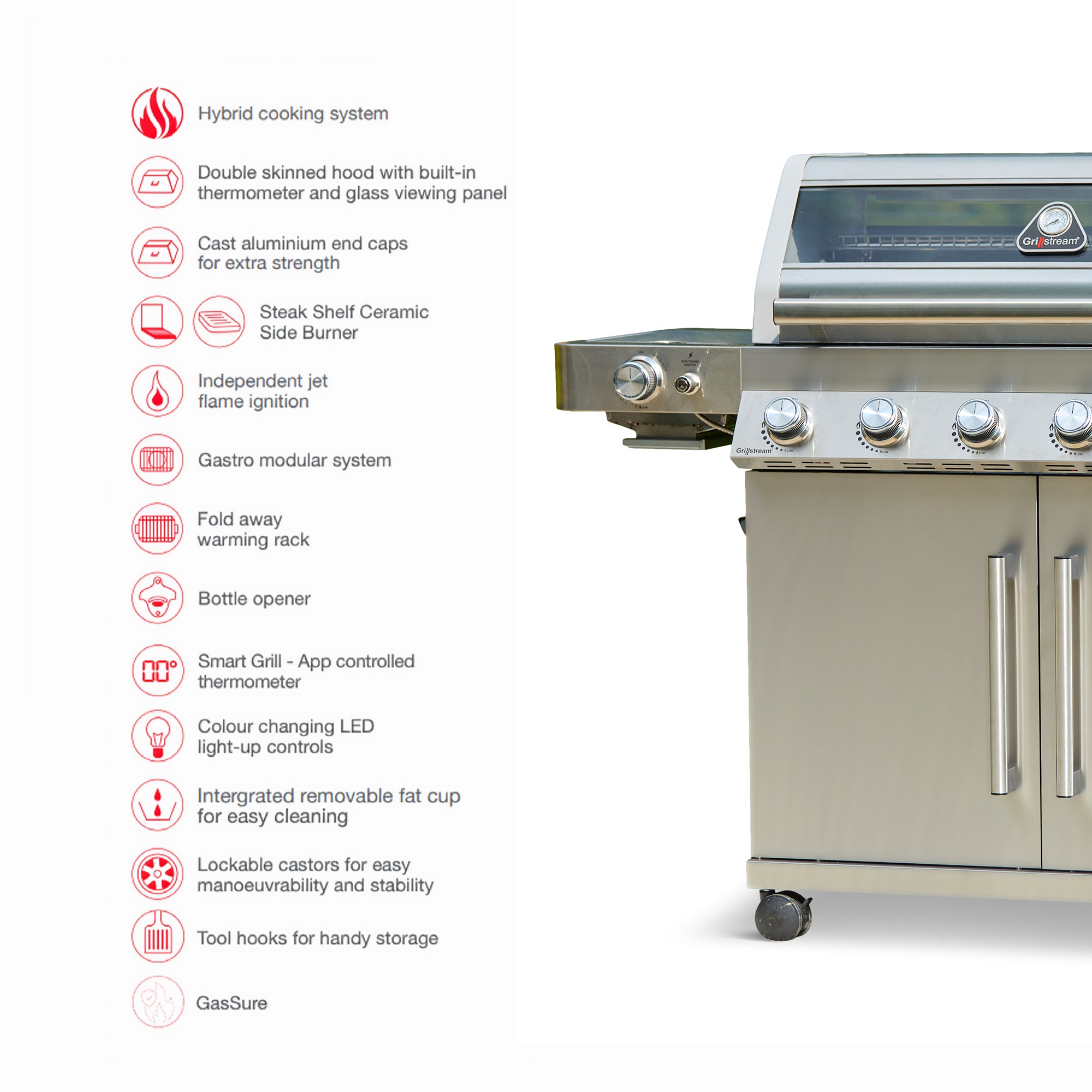 Gourmet 4 Burner Barbecue (With SmartGrill Technology)