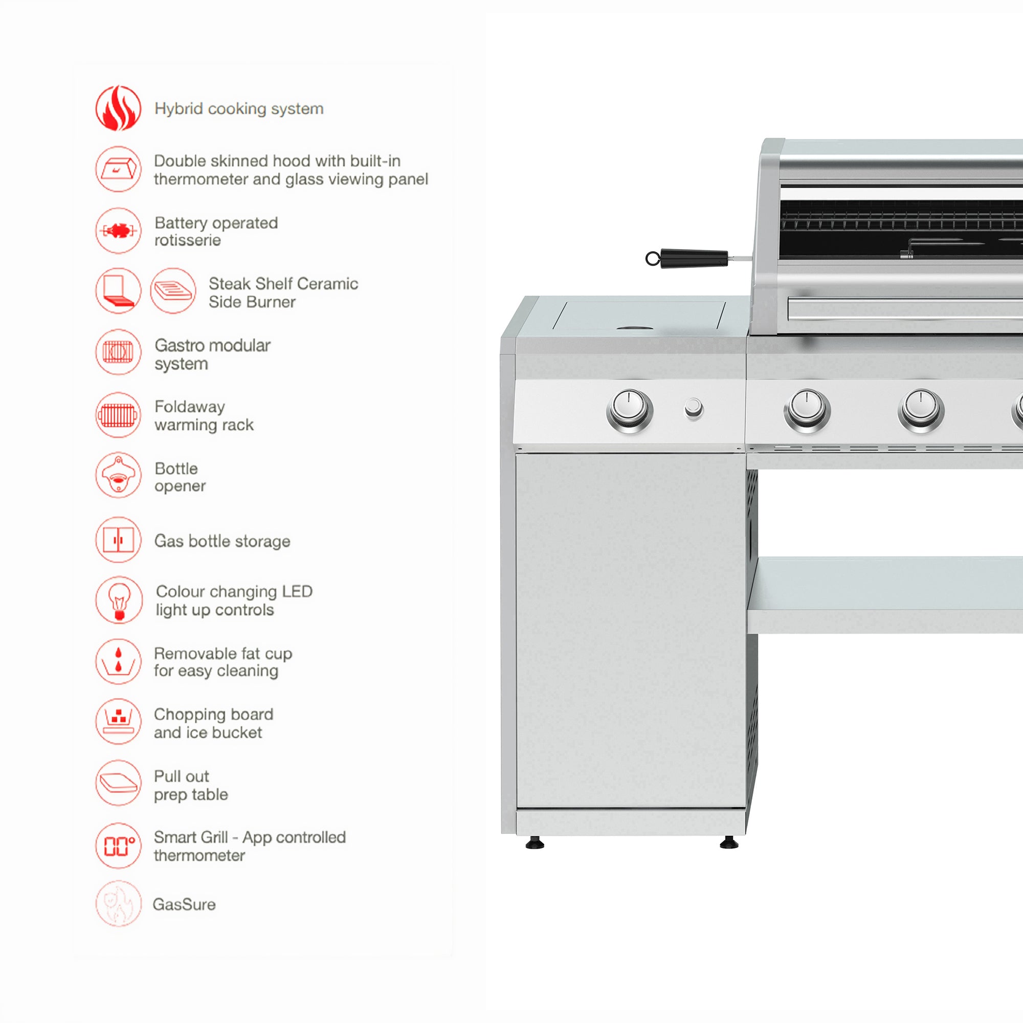 Island 4 Burner Barbecue (With SmartGrill Technology)