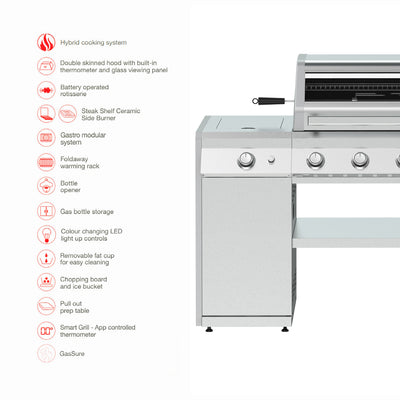 Island 4 Burner Barbecue (With SmartGrill Technology)