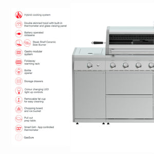 Island 6 Burner Barbecue (With SmartGrill Technology)
