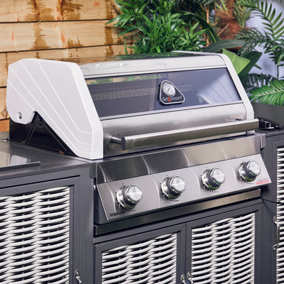 Built-in Gourmet 4 Burner Barbecue + Side Burner