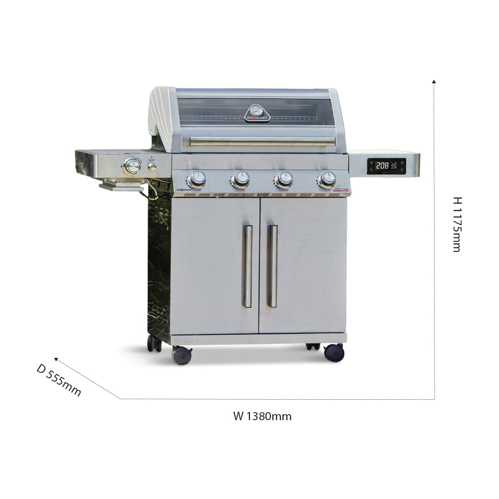 Gourmet 4 Burner Barbecue (With SmartGrill Technology)